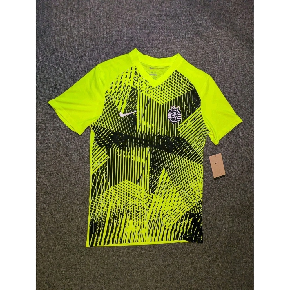 Nike SCP Sporting Portugal Soccer Performance Dri Fit Shirt Men Medium Slim Fit